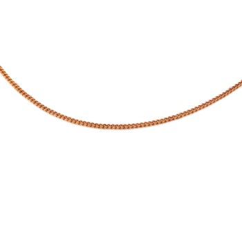 9ct rose gold 18 inch curb Chain